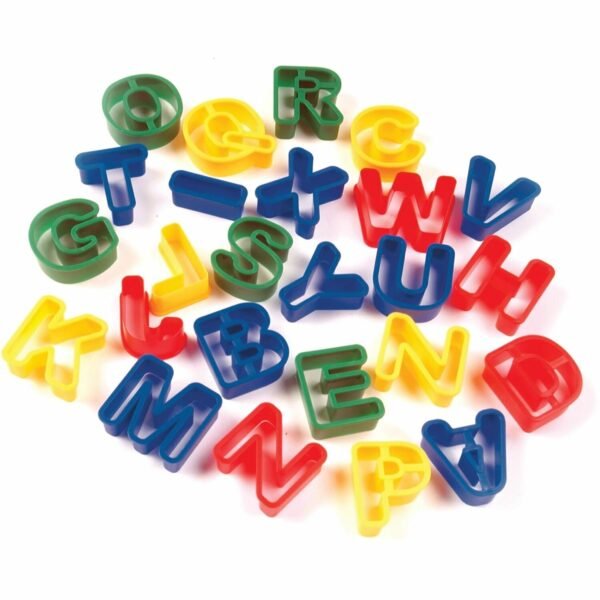 Creativity Street Dough Cutter Letters Cutting - 26 Piece(s) - Assorted - Plastic - 26 / Set (9771)