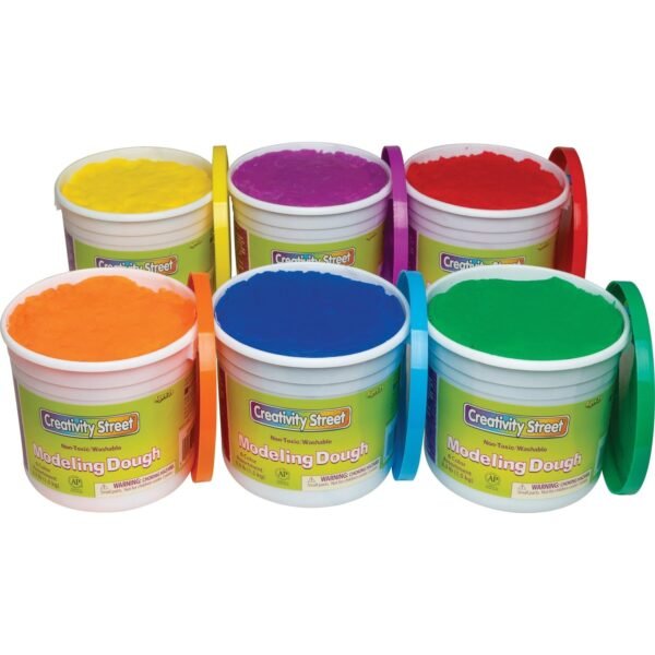 Creativity Street Modeling Dough Modeling - Red, Blue, Yellow, Green, Orange, Purple - 6 / Carton (4076)