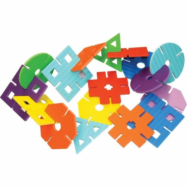 Creativity Street Wonderfoam Giant Design Shapes Learning Theme/Subject - 40 x Shape Shape - 4" Height x 7" Width - Assorted - Foam - 40 / Set (4464)