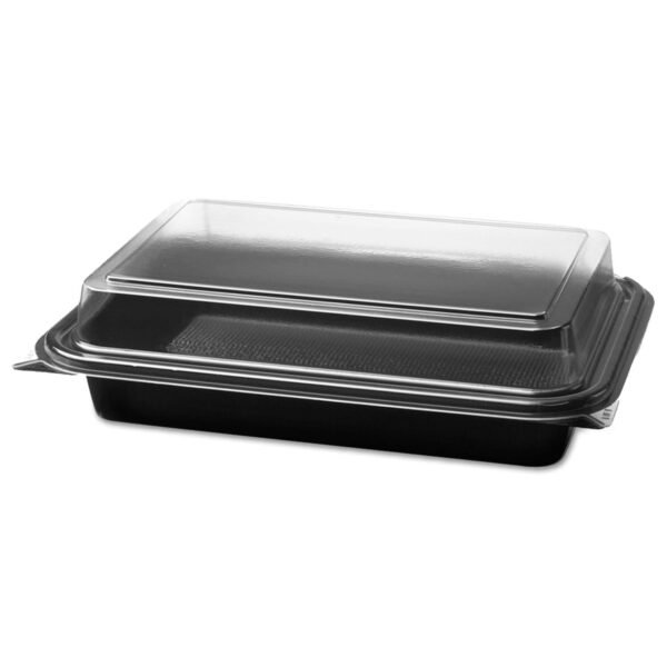 Dart 844012PM94 Creative Carryouts Hinged Plastic Hot Deli Boxes