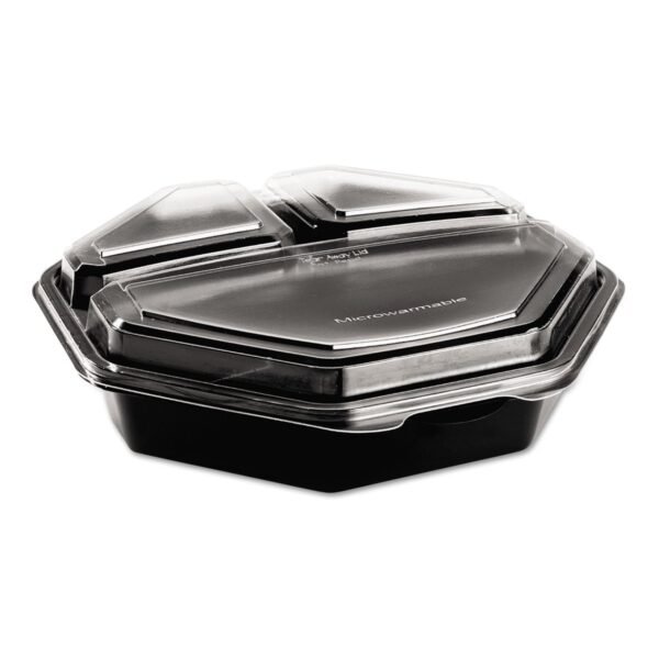 Dart 864628PS94 OctaView Hinged-Lid Cold Food Containers