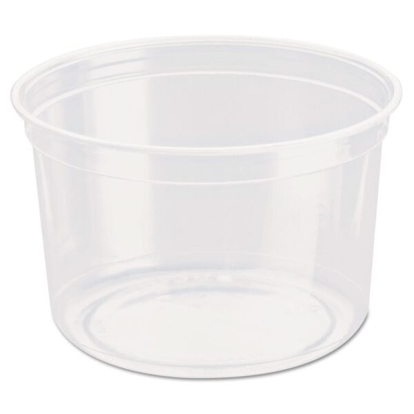 Dart Bare Eco-Forward RPET Deli Containers, 16 oz, Clear, 500/Carton (DM16R)