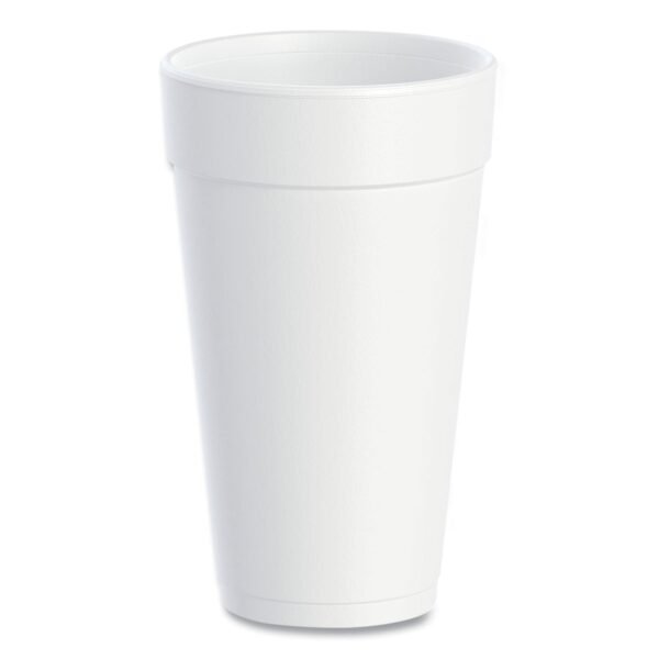 Dart Foam Drink Cups, 20 oz, White, 500/Carton (20J16)