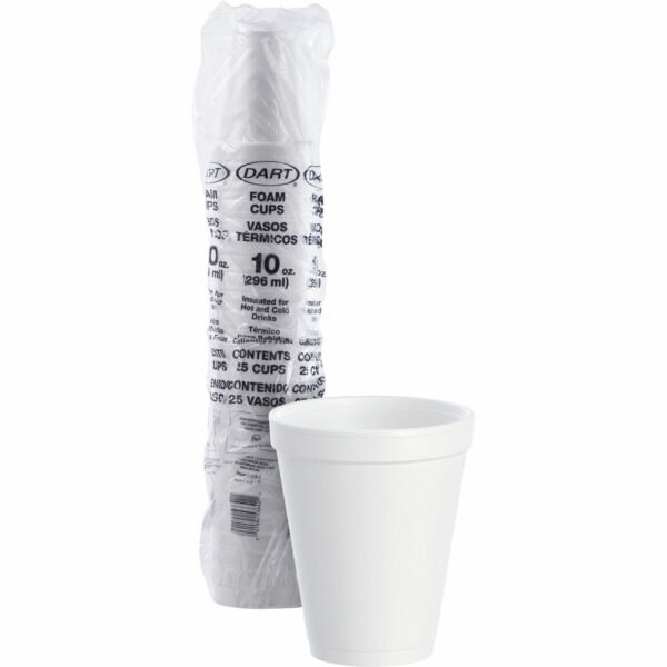 Dart J Cup 10 oz Insulated Foam Cups (10J10EA)