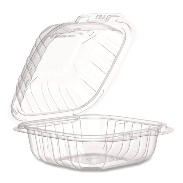 Dart Microwaveable Hinged Containers, ProPlanet, 6.31 x 6.31 x 3, Clear, Plastic, 300/Carton (60PPHT1)
