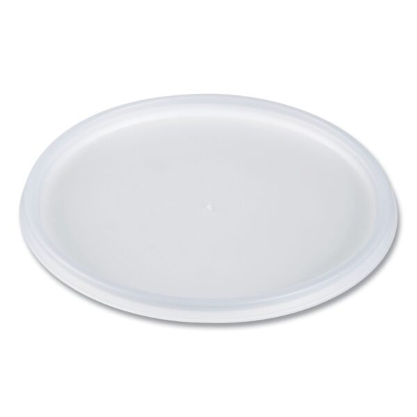 Dart Plastic Lids for Foam Containers, Flat, Vented, Fits 24-32 oz, Translucent, 100/Pack, 5 Packs/Carton (48JL)