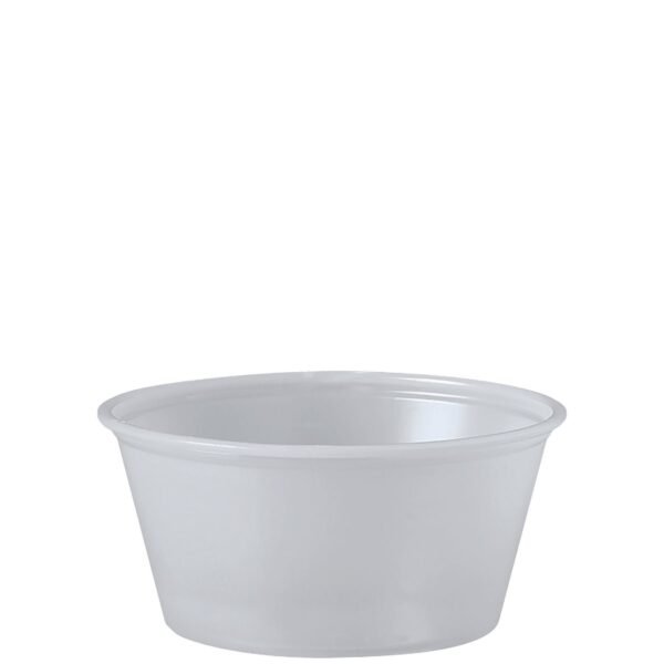 Dart Polystyrene Portion Cups, 3.25 oz, Translucent, 250/Bag, 10 Bags/Carton (P325N)