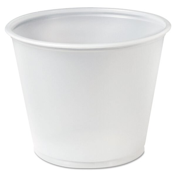 Dart Polystyrene Portion Cups, 5.5 oz, Translucent, 250/Bag, 10 Bags/Carton (P550N)