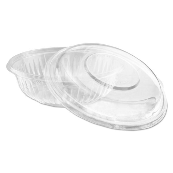 Dart PresentaBowls Bowl/Lid Combo-Paks, 24 oz, 7.25 Diameter x 2.38 h, Clear, Plastic, 63/Pack, 2 Pack/Carton (PET24BCD)
