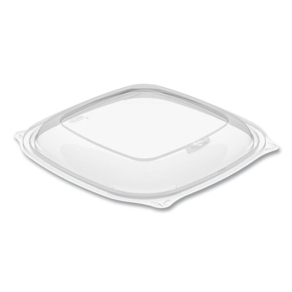 Dart PresentaBowls Pro Clear Square Bowl Lids, Large Vented Square, 8.5 x 8.5 x 1, Clear, Plastic, 63/Bag, 4 Bags/Carton (PP2464BDL)