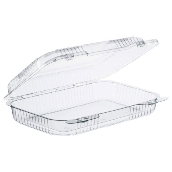 Dart StayLock Clear Hinged Lid Containers, 9.4 x 6.8 x 2.1, Clear, Plastic, 250/Carton (C30UT1)