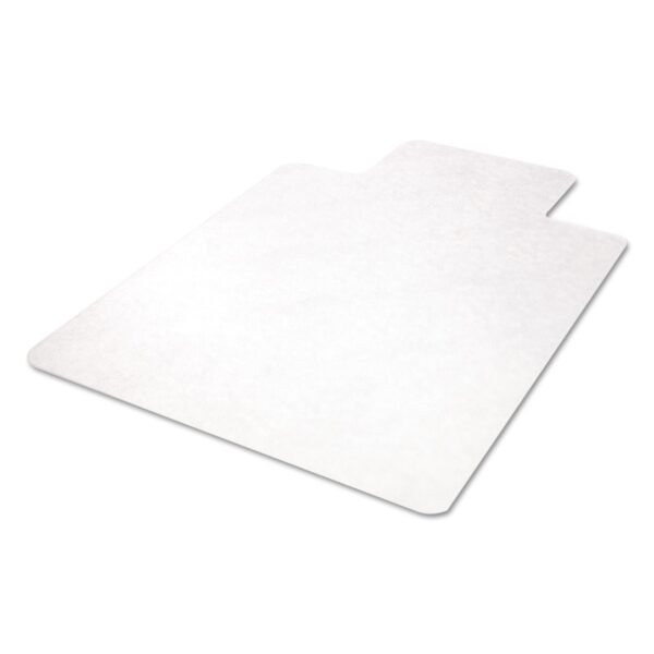 Deflecto EconoMat All Day Use Chair Mat for Hard Floors, Flat Packed, 45 x 53, Wide Lipped, Clear (CM21232)
