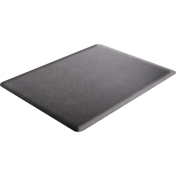 Deflecto Ergonomic Sit-Stand Chair Mat for Multi-surface Hard Floor, Carpet - 48" Length x 36" Width x 0.375" Thickness - Rectangular - Foam - Black - 1 Each (CM24142BLKSS)