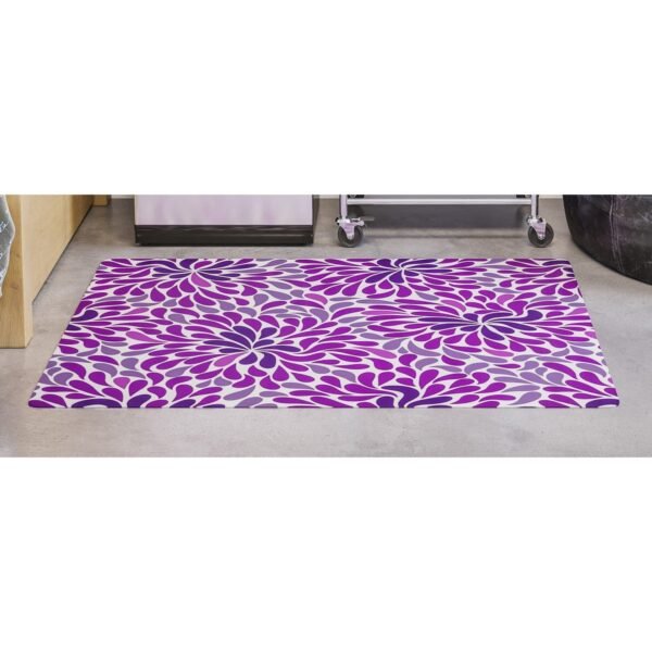 Deflecto FashionMat Purple Rain Chair Mat Home, Office, Classroom, Hard Floor, Pile Carpet, Dorm Room - 40" Length x 35" Width x 0.050" Thickness - Rectangular - Purple Rain -...
