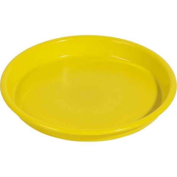 Deflecto Kids Antimicrobial Round Craft Tray Accessories, Art, Craft - 1.61" Height x 13.07" Width x 13.07" Depth - Yellow - Polypropylene - 1 Each (39514YEL)
