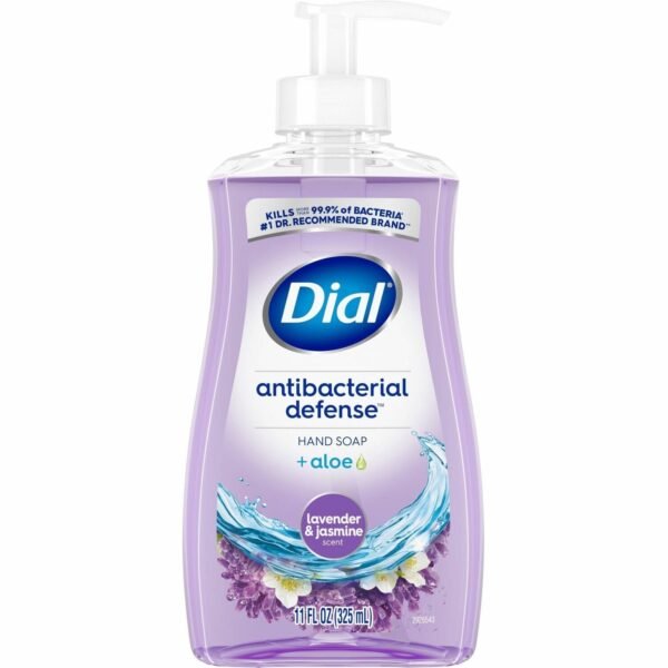 Dial Antibacterial Defense Liquid Hand Soap 11 fl oz - Bacteria Remover - Hand - Antibacterial - Lavender - Recycled - Cruelty-free, Paraben-free, Phthalate-free, Silicone-free...