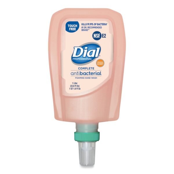 Dial Antibacterial Foaming Hand Wash Refill for FIT Touch Free Dispenser, Original Scent, 1 L, 3/Carton (16674)