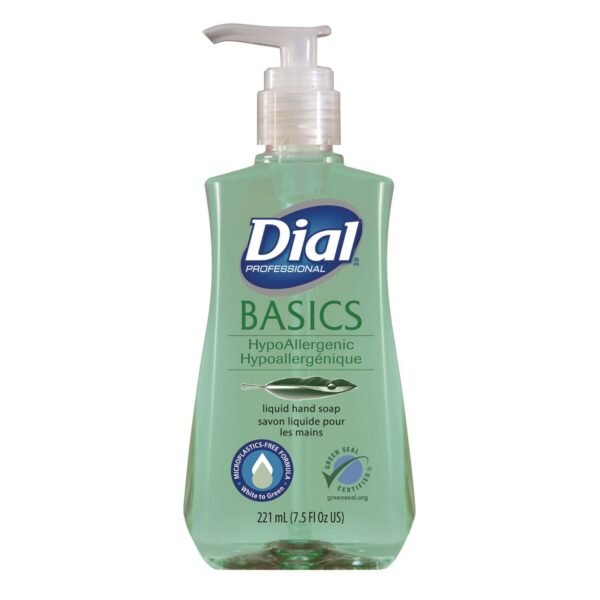 Dial Basics Liquid Hand Soap, Fresh Floral Scent, 7.5 oz Pump Bottle (06028)