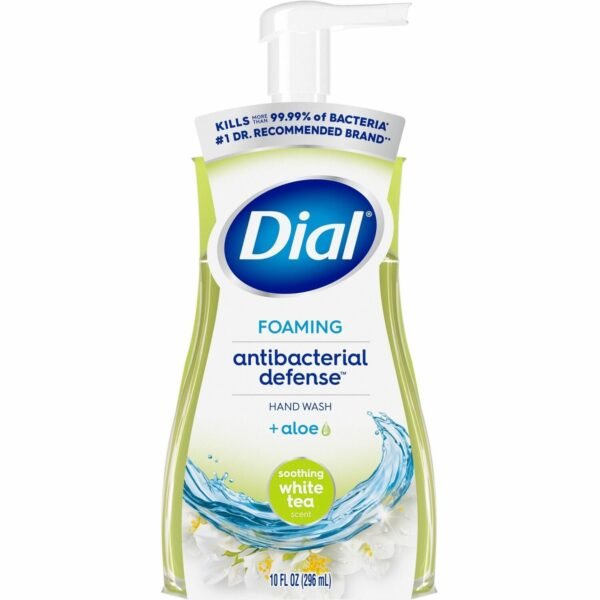 Dial Complete Original Foam Hand Wash Pump White Tea Scent - 10 fl oz - Pump Dispenser - Kill Germs - Hand, Bathroom, Kitchen - Moisturizing - Antibacterial - Clear - 1 Each...