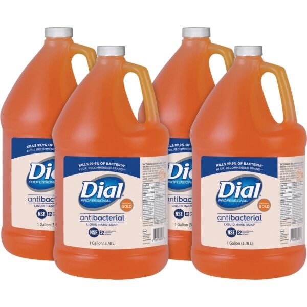 Dial® Gold Antibacterial Liquid Hand Soap, Floral Scent, 4 Gallons (88047CT)