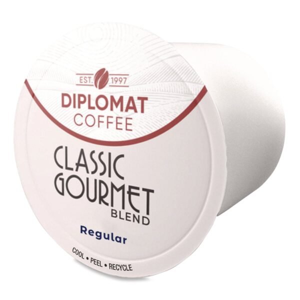 Diplomat Coffee Classic Gourmet DC-Cup, 10 g, 96/Carton (CDCCUPCG9610)
