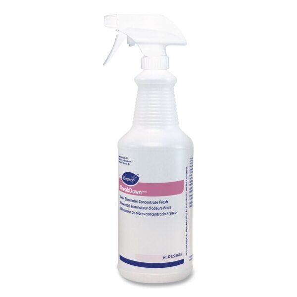 Diversey BreakDown Empty Spray Bottle, 32 oz, Clear, 12/Carton (D1225695)