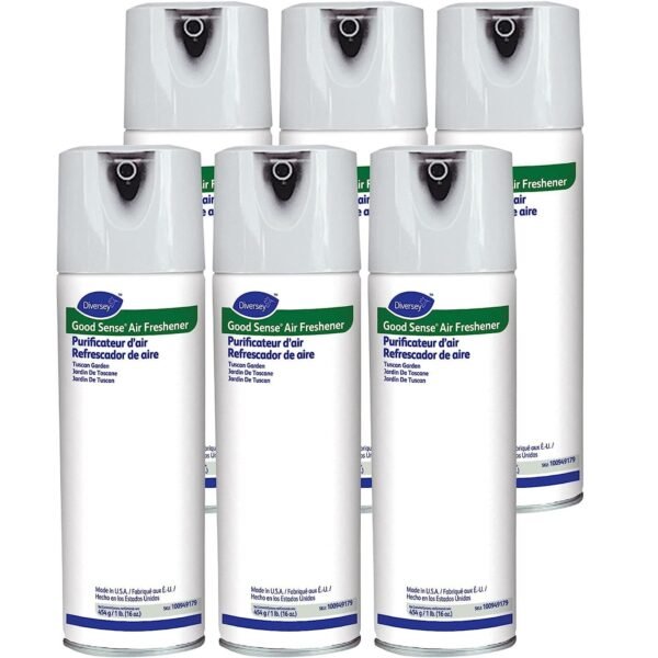 Diversey Good Sense Air Freshener, Tuscan Garden, 16 oz Aerosol Spray, 6/Carton (100949179)