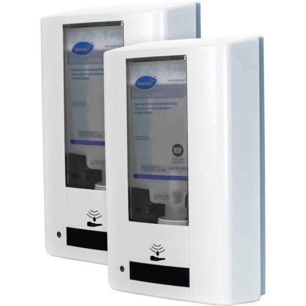 Diversey IntelliCare Hybrid Dispenser Automatic/Manual - 1.37 quart Capacity - Durable, Lockable, Site Window, Tamper Resistant, Scratch Resistant, UV Resistant, Refillable -...