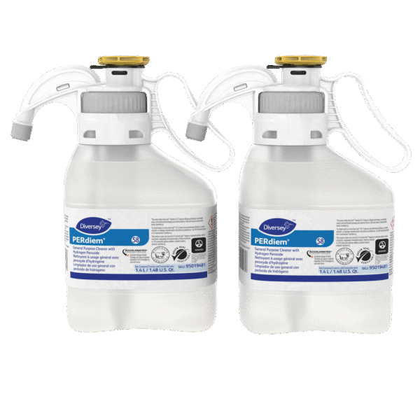 Diversey PERdiem Concentrated General Cleaner with Hydrogen Peroxide, 47.34 oz, Bottle, 2/Carton (95019481)