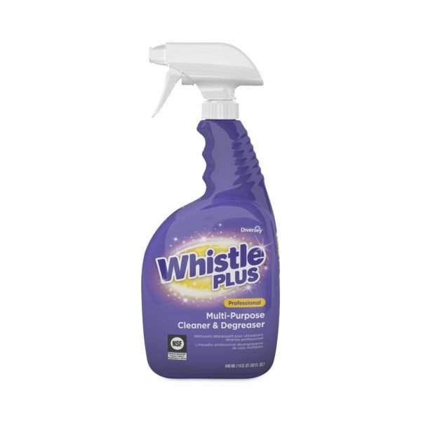 Diversey Whistle Plus Multi-Purpose Cleaner and Degreaser, Citrus, 32 oz Spray Bottle, 8/Carton (CBD540564)