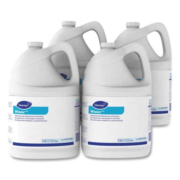 Diversey Wiwax Cleaning and Maintenance Solution, Liquid, 1 gal Bottle, 4/Carton (94512767)