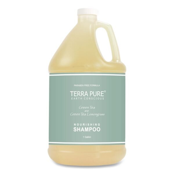 Diversified Hospitality Solutions Terra Pure Shampoo Gallon, Green Tea Lemongrass Scent, 1 gal Bottle (002287EA)