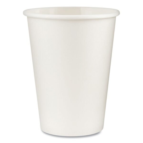 Dixie Paper Hot Cups, 12 oz, White, 50/Sleeve, 20 Sleeves/Carton (2342W)