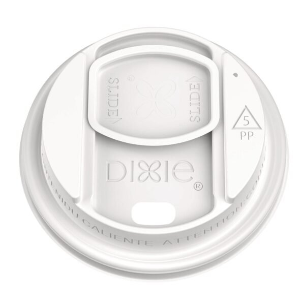 Dixie Smart Top Reclosable Lids for Hot Cups, Fits 10 oz to 20 oz Cups, White, 1,000/Carton (DSL9542)