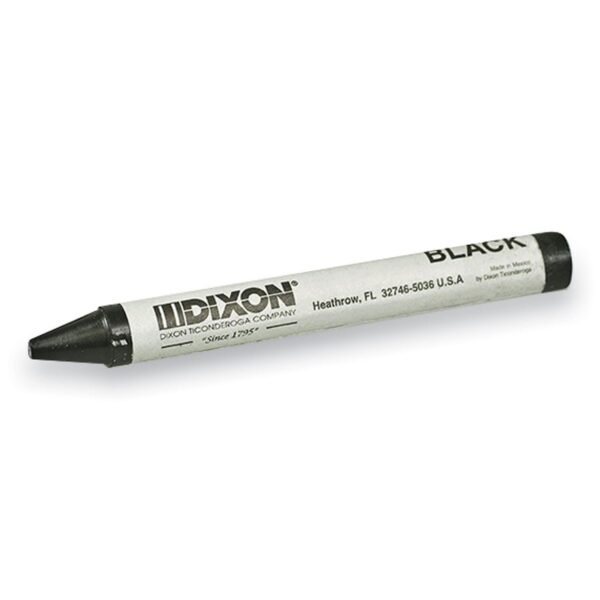 Dixon Classic Professional Crayons, Black, Dozen (05005)
