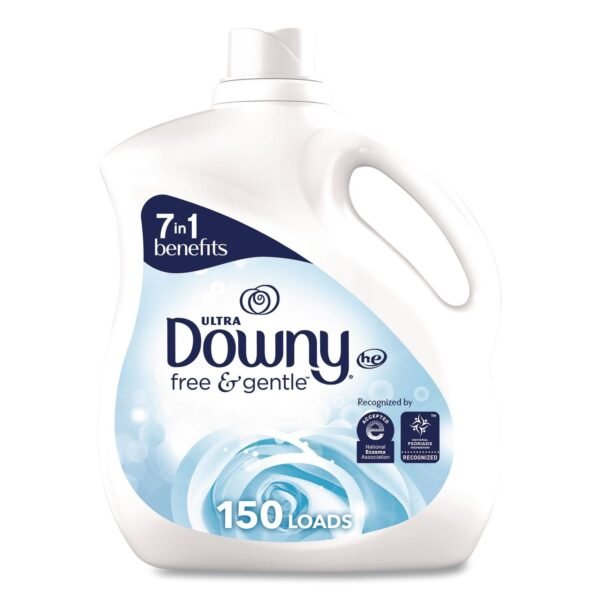 Downy Free and Gentle Liquid Fabric Softener, Unscented, 111 oz Bottle (18262)