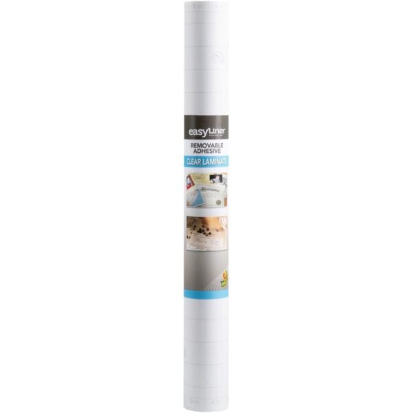 Duck Brand Brand Peel & Stick Laminate Roll Laminating Pouch/Sheet Size: 18" Width x 24 ft Length - Acid-free - Clear - 1 Roll (1115016)