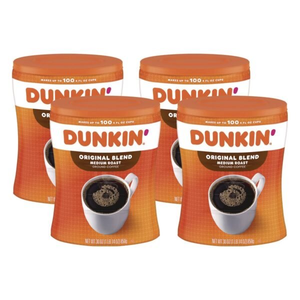 Dunkin Donuts Original Blend Coffee, 30 oz Canister (8133401102)