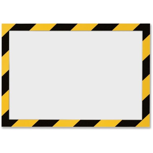 DURABLE® DURAFRAME® SECURITY Self-Adhesive Magnetic Letter Sign Holder 8.50" Holding Width x 11" Holding Height - Square Shape - Self-adhesive, Flexible, Magnetic - Black,...