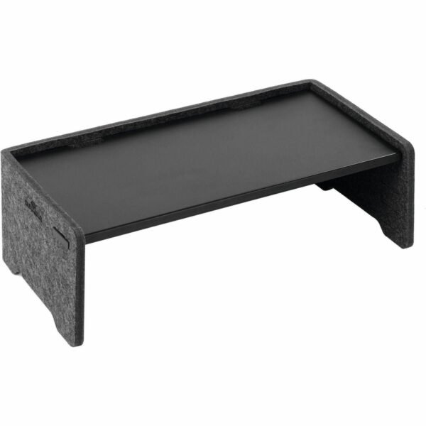DURABLE Effect Monitor Stand 22.05 lb Load Capacity - 6.38" Height x 19.53" Width x 10.24" Depth - Desk, Table - Metal, Polyethylene Terephthalate (PET) Felt - Charcoal - For...