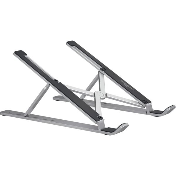 DURABLE Laptop Stand FOLD Upto 15" Screen Size Notebook Support - Aluminum - Silver (505123)