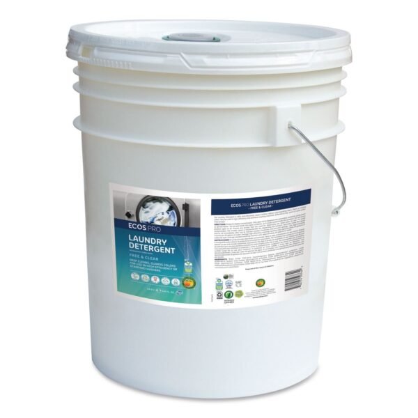 ECOS PRO Laundry Detergent Liquid, Free and Clear, 5 gal Pail (PL976405)