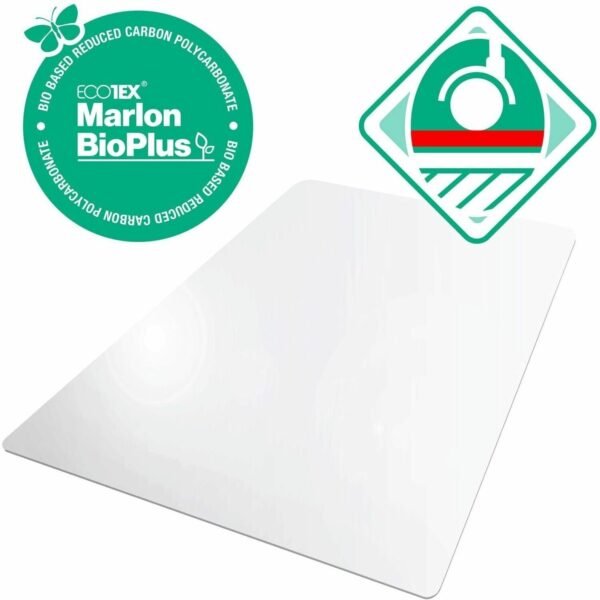 Ecotex Marlon BioPlus Floortex® Ecotex® BioPlus Eco Friendly Carbon Neutral Polycarbonate Chair Mat for Hard Floors - 46" x 60" Hard Floor - 60" Length x 46" Width x 0.070"...