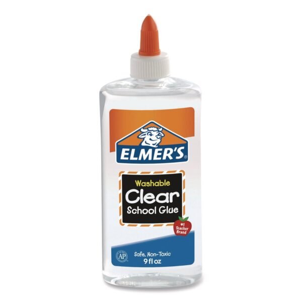 Elmer's School Glue, 9 oz, Dries Clear (E309)