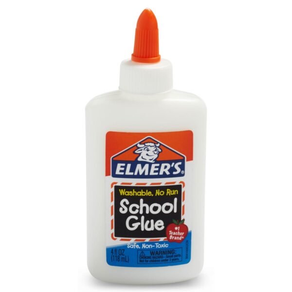 Elmer's Washable School Glue, 4 oz, Dries Clear (E304)