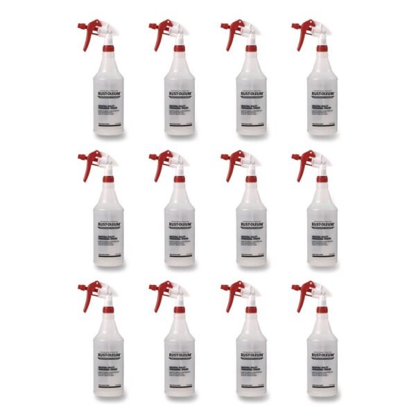 Empty Trigger Sprayer, 32 oz, Clear, 12/Carton