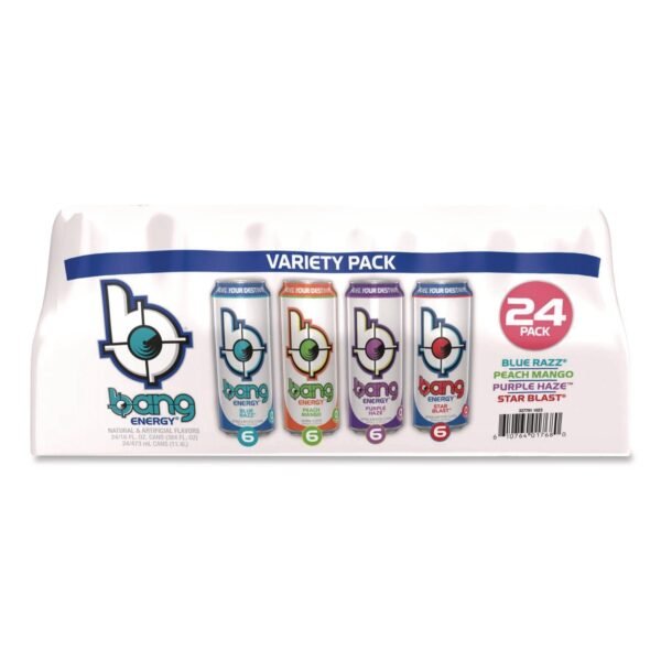 Energy Drink Variety Pack, Assorted Flavors, 16 oz Can, 24/Carton