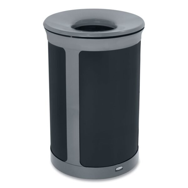 ENHANCE Series Waste Receptacle, 23 gal, Metal, Pearl Gray/Umbra Gray
