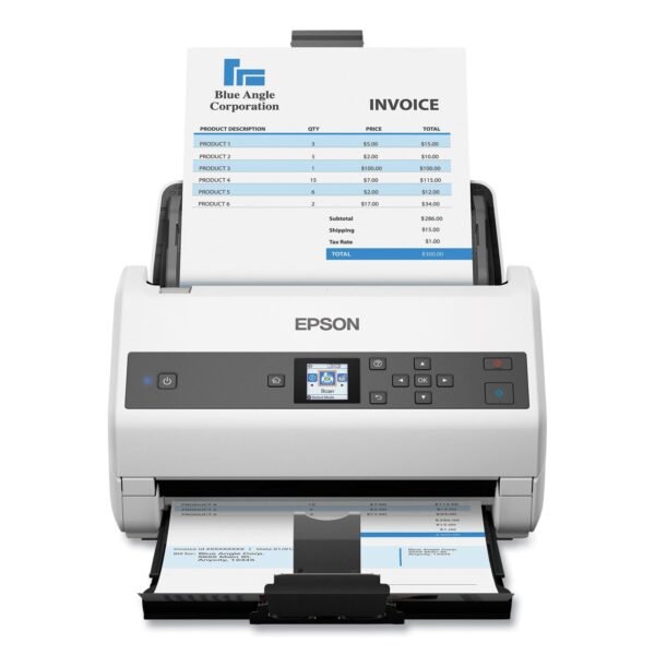 Epson DS-970 Color Duplex Workgroup Document Scanner, 1200 dpi Optical Resolution, 100-Sheet Duplex Auto Document Feeder (B11B251201)