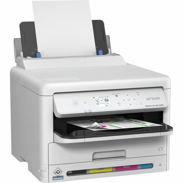 Epson WorkForce Pro WF-C5390 Wireless Inkjet Printer - Color Automatic Duplex Print - Ethernet - Wireless LAN - Plain Paper Print - Gigabit Ethernet - USB (C11CK25201)